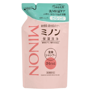 【医薬部外品】第一三共ヘルスケア ミノン 全身シャンプー さらっとタイプ つめかえ用 380ml 【医薬部外品】第一三共ヘルスケア ミノン 全身シャンプー さらっとタイプ つめかえ用 380ml