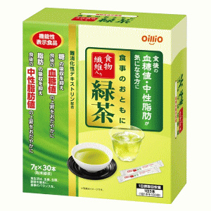 日清オイリオ 食事のおともに 食物繊維入り緑茶 180g(6g×30包) 【機能性表示食品】