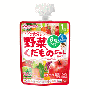 Other - アサヒグループ食品 1歳からのMYジュレドリンク 1/2食分の野菜&くだもの りんご味 70g