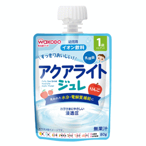 アサヒグループ食品 1歳からのMYジュレドリンク アクアライト りんご 80g アサヒグループ食品 1歳からのMYジュレドリンク アクアライト りんご 80g