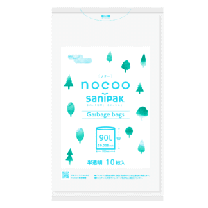 【売り切り処分価格】日本サニパック ノクー 90L 半透明 10枚入のサムネイル