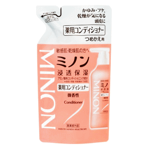 第一三共ヘルスケア ミノン 薬用コンディショナー つめかえ用 380ml【医薬部外品】浸透保湿 敏感肌用 乾燥肌用