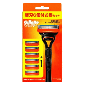 P&G ジレット フュージョン 本体+替刃6個付き