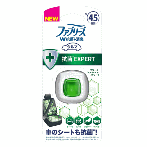P&G ファブリーズ クルマ イージークリップ 抗菌エキスパート クリーン・エメラルド・ブリーズ 2.2ml