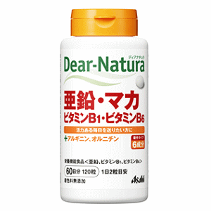 アサヒグループ食品 ディアナチュラ 亜鉛・マカ・ビタミンB1・ビタミンB6 120粒(60日分)【栄養機能食品】 アサヒグループ食品 ディアナチュラ 亜鉛・マカ・ビタミンB1・ビタミンB6 120粒(60日分)【栄養機能食品】