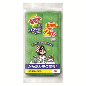 Rakuten - スリーエム ジャパン スコッチ・ブライト ハイブリッドネットスポンジ グリーン 2個入