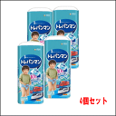 【4個セット】ユニ・チャーム トレパンマン ブルー ビッグサイズ 12kg〜22kg 30枚入り ×4