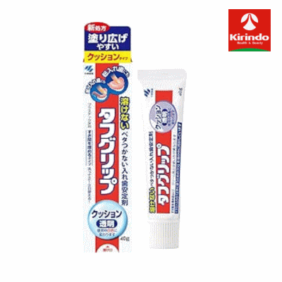 小林製薬 タフグリップ クッション 透明 40g×1個 管理医療機器 溶けない べたつかない 入れ歯安定剤