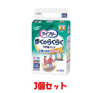 高齢者の歩行特性に考慮した機能で歩くのがらくになる紙パンツ。 ・腰まわりをサポートし、足腰の動きがラクになる。 ・足の動きに合わせて吸収体が変形するので、モコモコせずに足が前に出しやすい。 ・しなやか素材が身体になじみ、動きやすい。 ・おなか周りはやわらか設計でやさしくフィット。 ・Ag+配合　パワー消臭　トリプル効果 ウエストサイズ：Mサイズ 65～85cm 吸収回数の目安※：排尿2回分 ※1回の排尿量150mlとして（当社測定方法によるものです）
