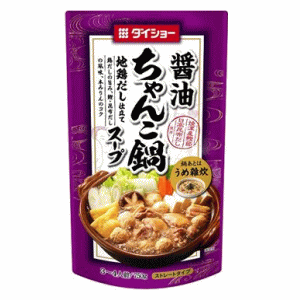 【全品ポイント＋10倍】※要エントリー［10個セット］ダイショー ちゃんこ鍋スープ 醤油味 750g×10個