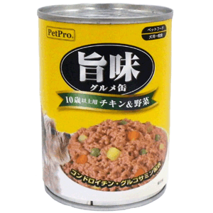 Rakuten - ペットプロジャパン ペットプロ 旨味グルメ 10歳以上 チキン&野菜 375g