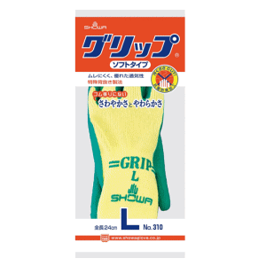 ショーワグローブ グリップ ソフトタイプ L グリーン