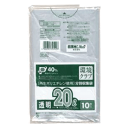 日本サニパック 環境クラブ ゴミ袋 透明 20L 10枚入 W-23