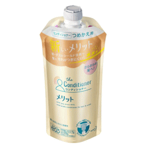 花王 メリット コンディショナー つめかえ用 340ml 【医薬部外品】 ※パッケージリニューアルに伴い画像と異なるパッケージの場合がございます。ご了承下さいませ。