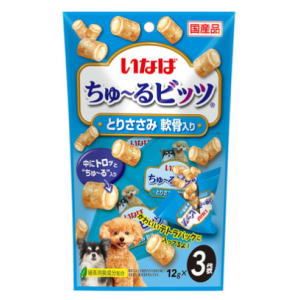 いなばペットフード ちゅ～るビッツ とりささみ軟骨入り 12g×3袋 犬用