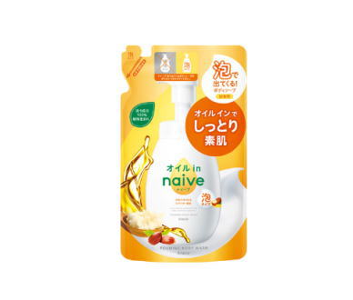 乐天商城 - クラシエ ナイーブ 泡で出てくるボディソープ（オイルイン）詰め替え用 480ml