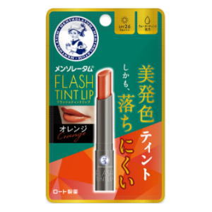 Rakuten - 【在庫のみ】ロート製薬 メンソレータム フラッシュティントリップ オレンジ 2.0g