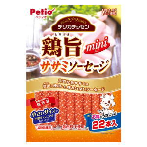 Rakuten - ペティオ デリカテッセン 鶏旨 ミニ ササミソーセージ 22本入