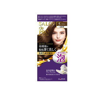 ダリヤ サロンドプロ 泡のヘアカラー・エクストラリッチ （白髪用）5 ブラウン 1剤50g＋2剤50g【医薬部外品】