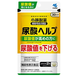 小林製薬 尿酸ヘルプ 60粒 30日分 軽減税率対象 機能性表示食品