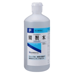 【第3類医薬品】健栄製薬 精製水 500ml お一人様20本までとさせていただきます。