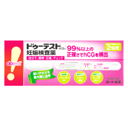 【第2類医薬品】 ロート製薬 ドゥーテスト 妊娠検査薬 HCg 2回用×1個