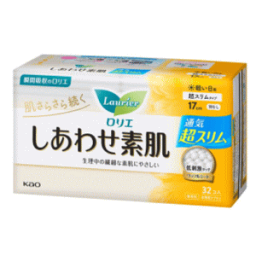 春の大感謝セール 花王 ロリエ しあわせ素肌 超スリムタイプ 軽い日用 羽なし 32コ入【医薬部外品】