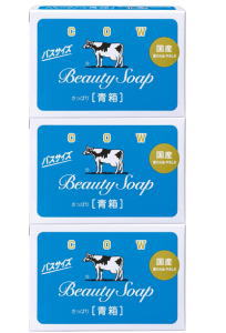 牛乳石鹸共進社 カウブランド青箱バスサイズ　3コパック　130gx3