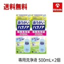 送料無料 2個セット 小林製薬 ハナノア 専用洗浄液 500mL×2個 詰替え ハナノア洗浄液