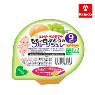 キューピー ベビーデザート ももと白ぶどうのフルーツジュレ 70g ※軽減税率対象商品