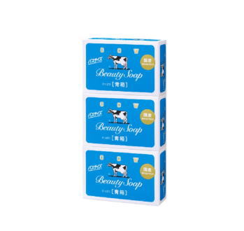우유 비누 카우브란도 블루 상자 버스 사이즈 3 코팩 (130g × 3 개)
