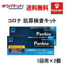 ゆうパケットで送料無料【2個セット】【第1類医薬品】パンバイオ COVID-19 Antigen ラピッド テスト抗原検査キット 1回用×2個 ※要メール返信