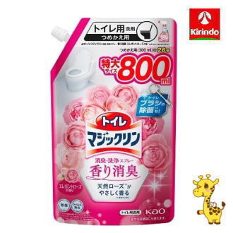 花王トイレマジックリン消臭・洗浄スプレー 香り消臭 エレガントローズの香り つめかえ用 800ml 花王トイレマジックリン消臭・洗浄スプレー 香り消臭 エレガントローズの香り つめかえ用 800ml