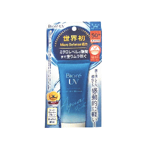 ★【全品ポイント＋10倍】※要エントリー花王 ビオレ UV アクアリッチウォータリエッセンス SPF50+ PA++++ 顔・からだ用 50g ホワイトミュゲの香り ×1個世界初 ミクロディフェンス処方