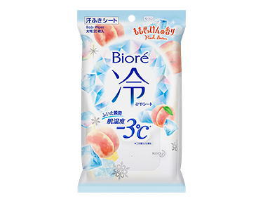 花王 ビオレ 冷シート ももせっけんの香り 20枚入り ×1個 花王 ビオレ 冷シート ももせっけんの香り 20枚入り ×1個