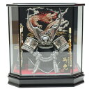 五月人形 ケース入兜 12号 貫前鍬形 六角ケース 2024-yb026 幅42cm ケース飾り 端午の節句 節句 お祝い インテリア