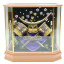 五月人形 ケース入兜 12号 伊達政宗 六角ケース 2024-yb028 幅42cm ケース飾り 戦国武将 端午の節句 節句 お祝い インテリア