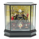 五月人形 ケース入 5号 上杉謙信 六角ケース 2024-yb037 幅37cm ケース飾り 戦国武将 端午の節句 節句 お祝い インテリア