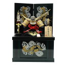 五月人形 兜飾り収納飾 美光作 11号 上杉謙信 雲竜 2024-yb059 幅48cm 戦国武将 端午の節句 節句 お祝い インテリア