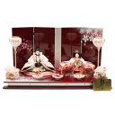 雛人形 親王平飾り 雛ごよみ 千匠 大三五 親王 桜刺繍 あかね色スプレー桜屏風 2024-yg030 幅72cm 平飾 2人 ひな人形 お雛様 桃の節句 節句...