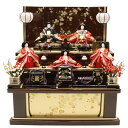 雛人形 段飾り 悠良〜ゆら 三五親王 京五寸官女 古代色金彩桜屏風 2024-yg108 幅70cm 三段飾 5人 ひな人形 お雛様 桃の節句 節句 お祝い イ...