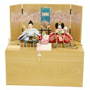 雛人形 収納飾り 美琴 豆親王 親王 つまみ細工 2025-tg102 幅38cm 親王収納 2人 ひな人形 お雛様 桃の節句 節句 お祝い インテリア