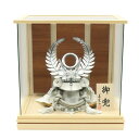 五月人形 ケース入兜 幻〜斬銀 徳川家康 USB照明付き 2025-yb026 幅42cm ケース飾り 戦国武将 端午の節句 節句 お祝い インテリア