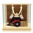 五月人形 ケース入兜 加藤鞆美作 三分の一 幻 源義家 USB照明付き 2025-yb046 幅41cm ケース飾り 端午の節句 節句 お祝い インテリア