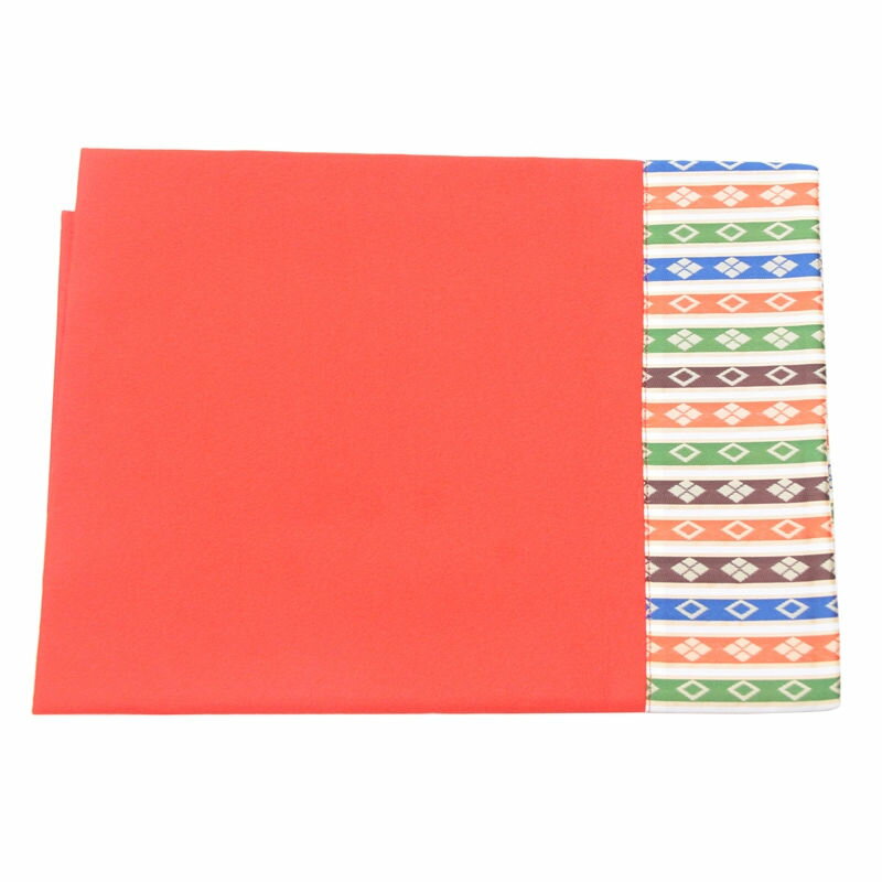 アウトレット品 三月毛せん 雛人形用 30号 床飾メルトン 繧繝付き 赤毛氈 幅100cm (22a-ya-2642) インテリア ディスプレイ 見切処分品