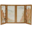 アウトレット品 五月人形古代屏風 屏風のみ 18号 金彩山水 華 幅54cm (22a-ya-1280) インテリア ディスプレイ 見切処分品
