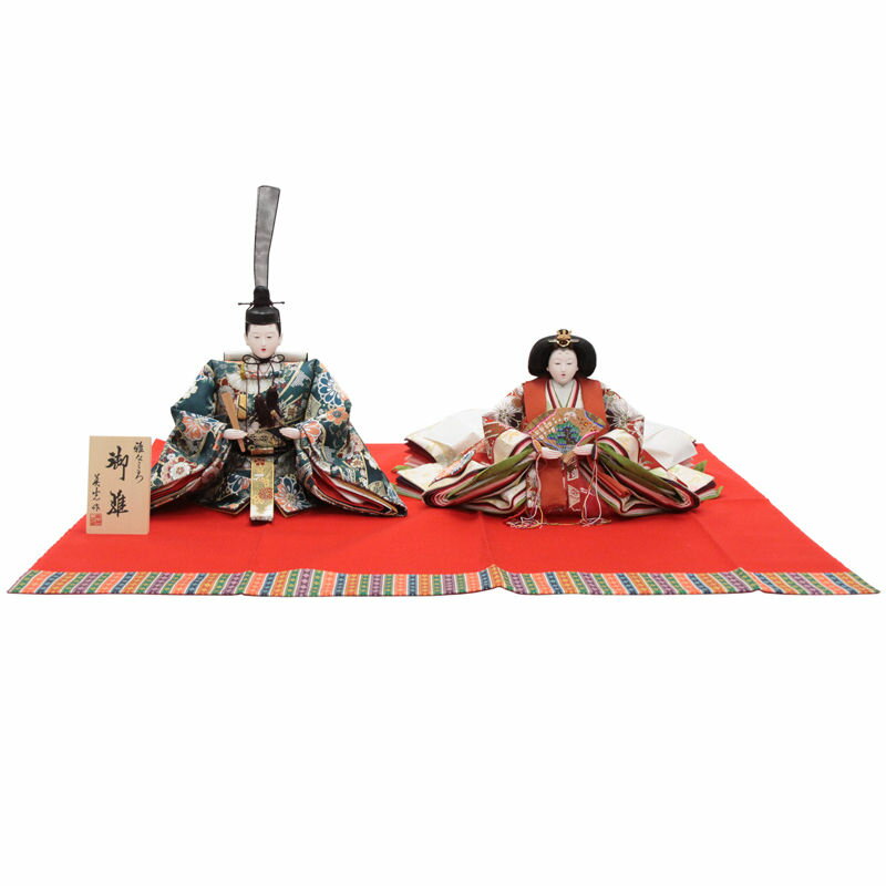Other - アウトレット品 雛人形親王単体 人形のみ 四番親王 赤毛せん付き 金襴衣裳 殿幅53cm (22a-ya-1602) インテリア ディスプレイ 見切処分品