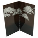 アウトレット品 屏風 屏風のみ 二曲屏風 53 松 幅40~45cm (23a-ya-0277) インテリア ディスプレイ 見切処分品
