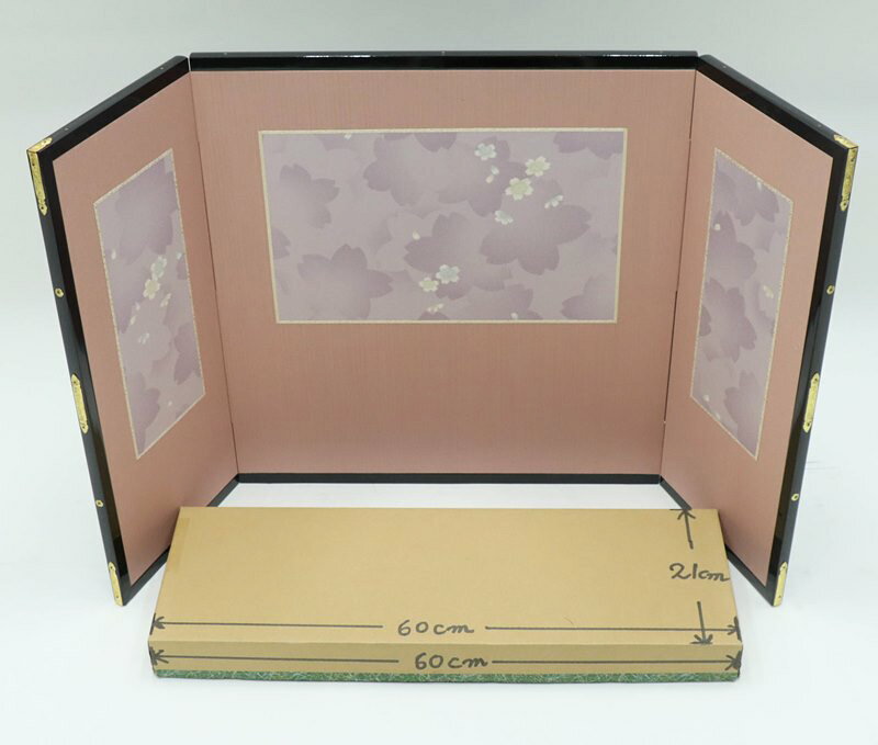 さくらソレイユ 楽天市場店のアウトレット品 屏風 屏風のみ 18号 三曲屏風 JK-918 友 幅75～80cm (23a-ya-0393) インテリア ディスプレイ 見切処分品｜アングル3