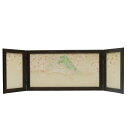 アウトレット品 屏風 屏風のみ 15号 三曲屏風 330515-15 喜桜 焼桐 幅115~120cm (23a-ya-0434) インテリア ディスプレイ 見切処分品